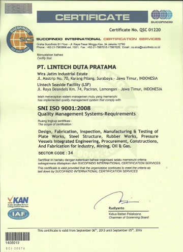 sertifikat ISO 9001:2007